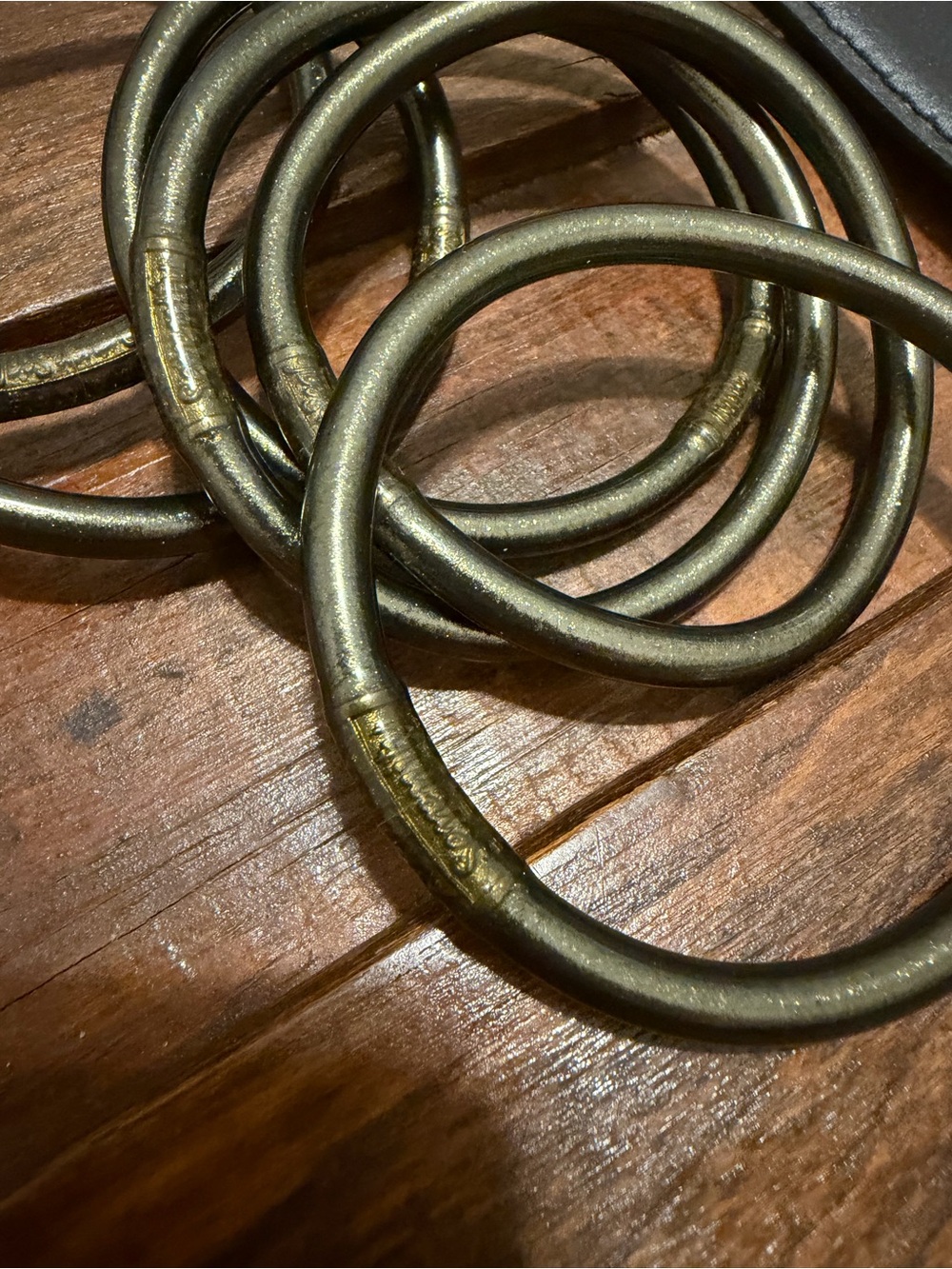 BudhaGirl bangle bracelets, medium, flint - Picture 2 of 2